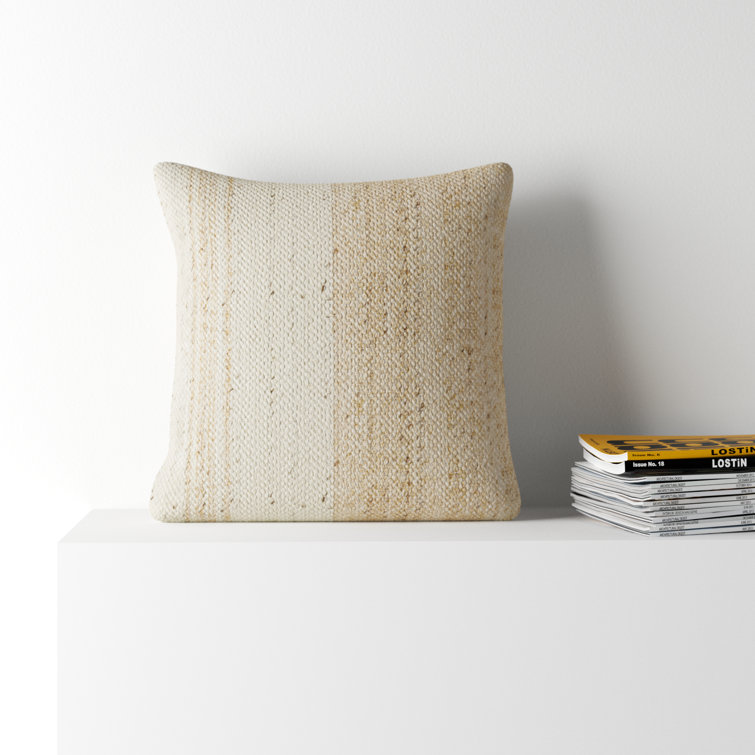 Dia Striped Wool Throw Pillow AllModern